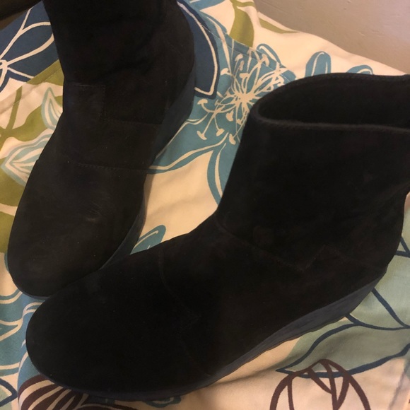 Barely worn black suede blue bottom Camper size 36 - Picture 2 of 5